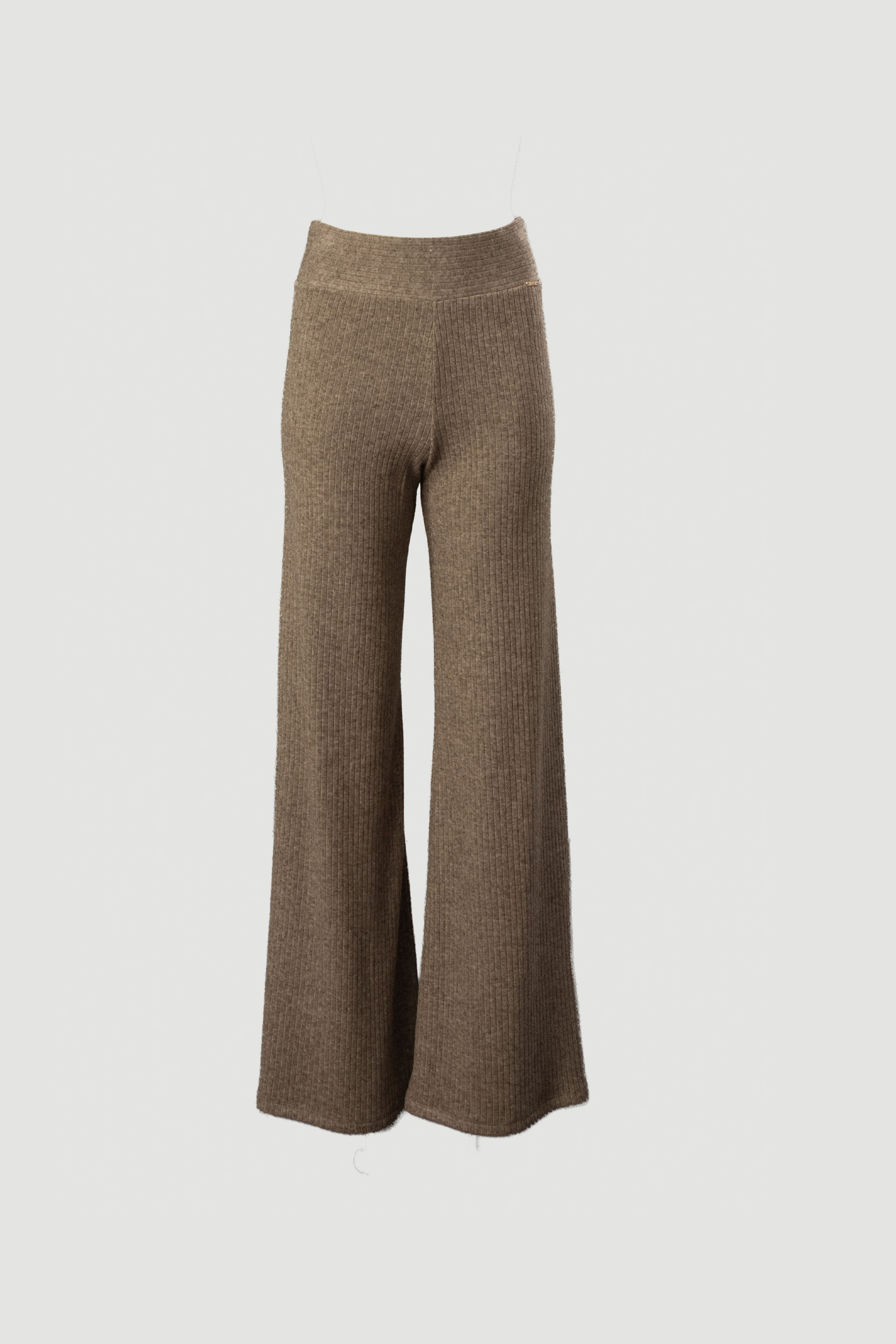 Fluid knit trousers