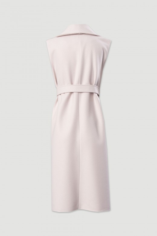 Long vest with belt Long vest with belt