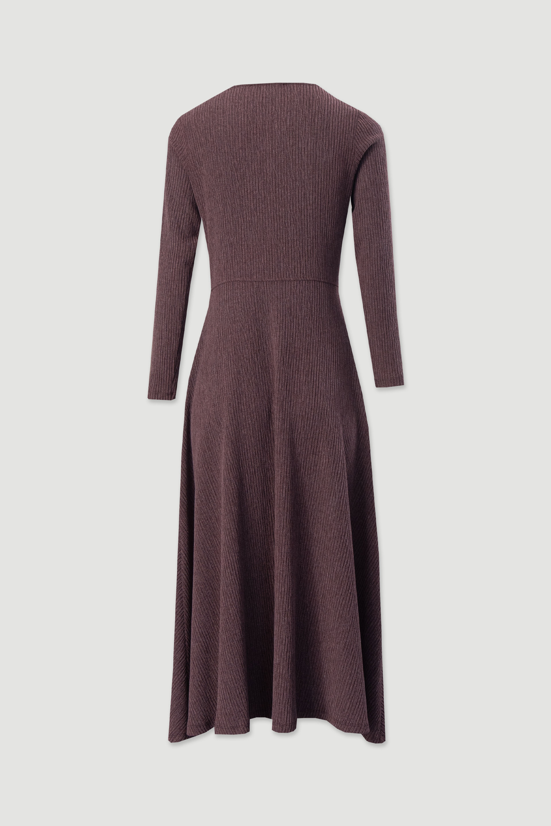 Vestido de malha assimétrico