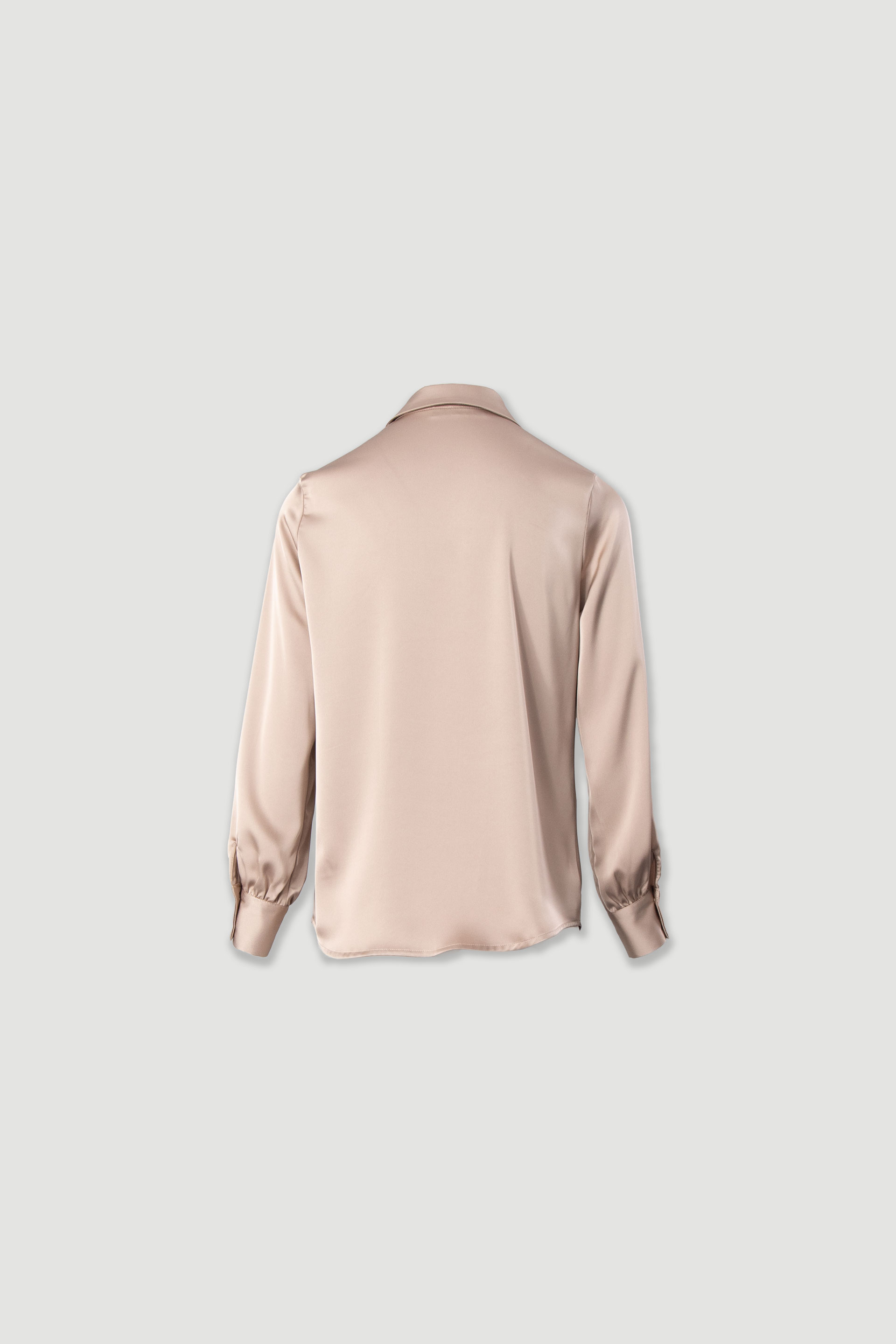 Satin long-sleeve shirt