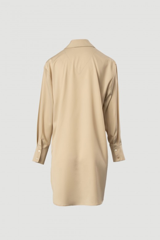 Satin shirt dress Satin shirt dress