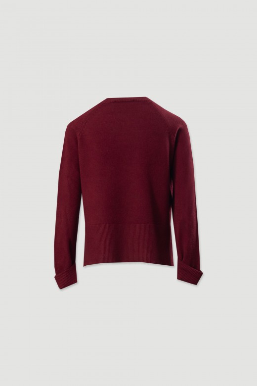 Camisola de malha com barra larga