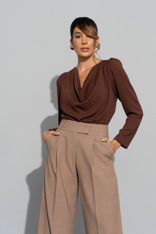 Tunic with draped neckline Tunic with draped neckline