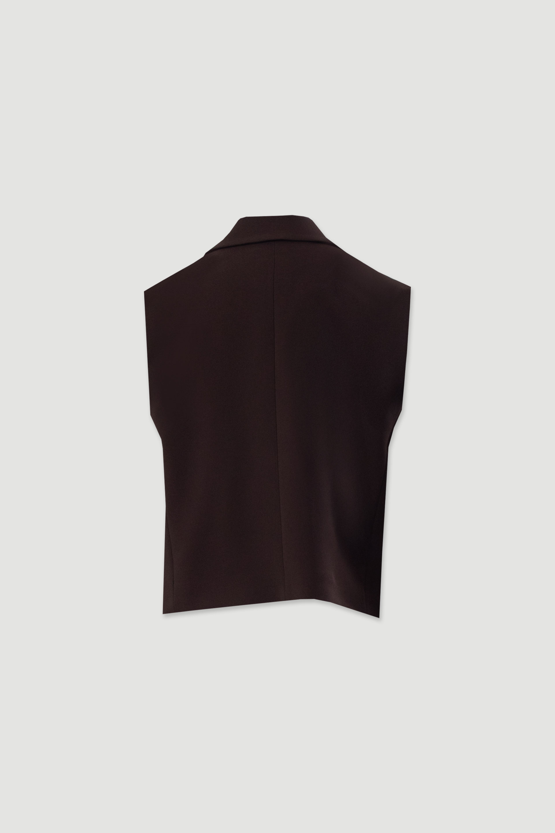 Short tailored wrap vest