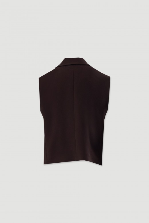 Short tailored wrap vest Short tailored wrap vest