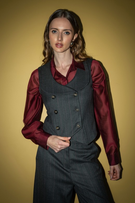 Tailored wrap vest Tailored wrap vest