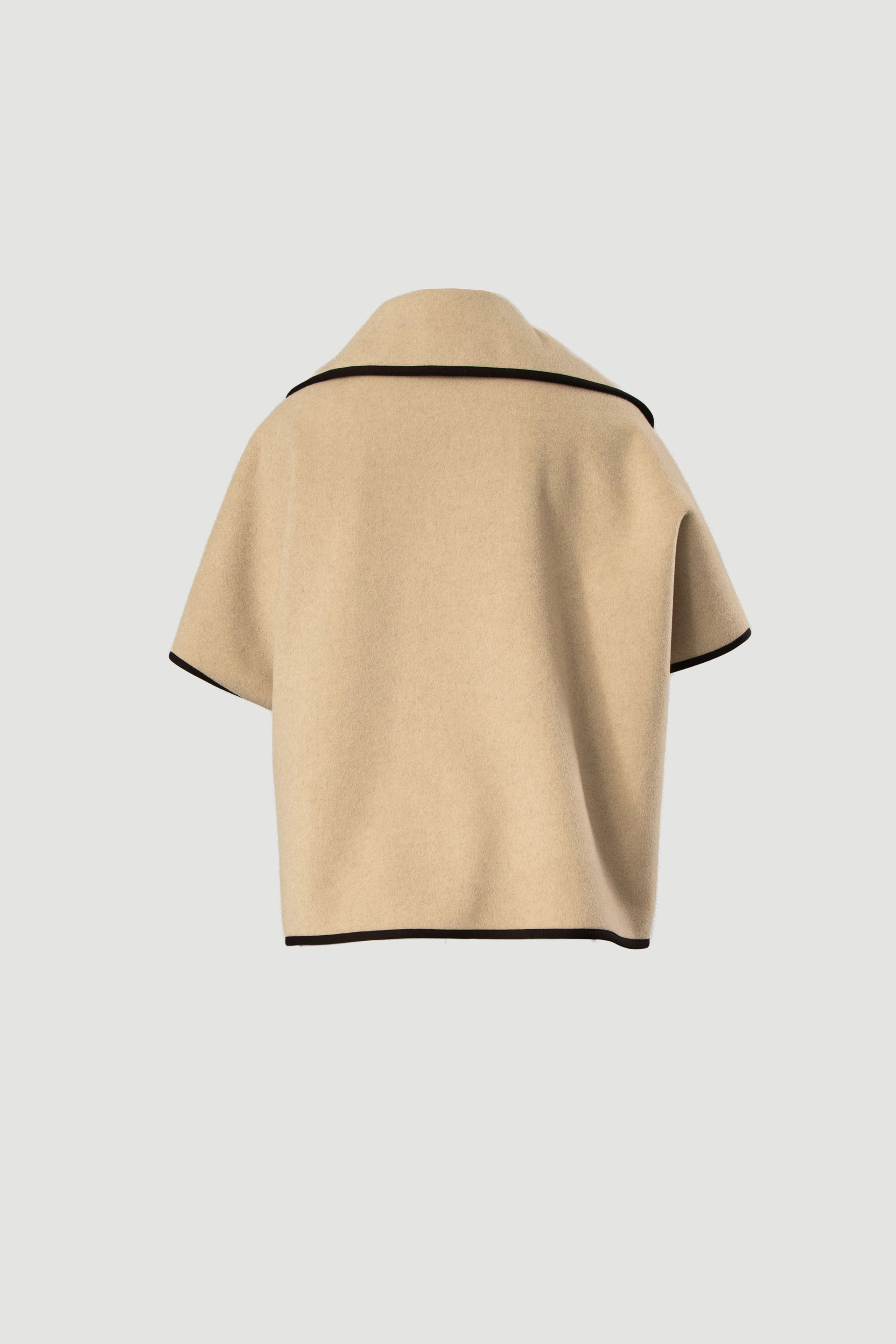 Cape with personalized button