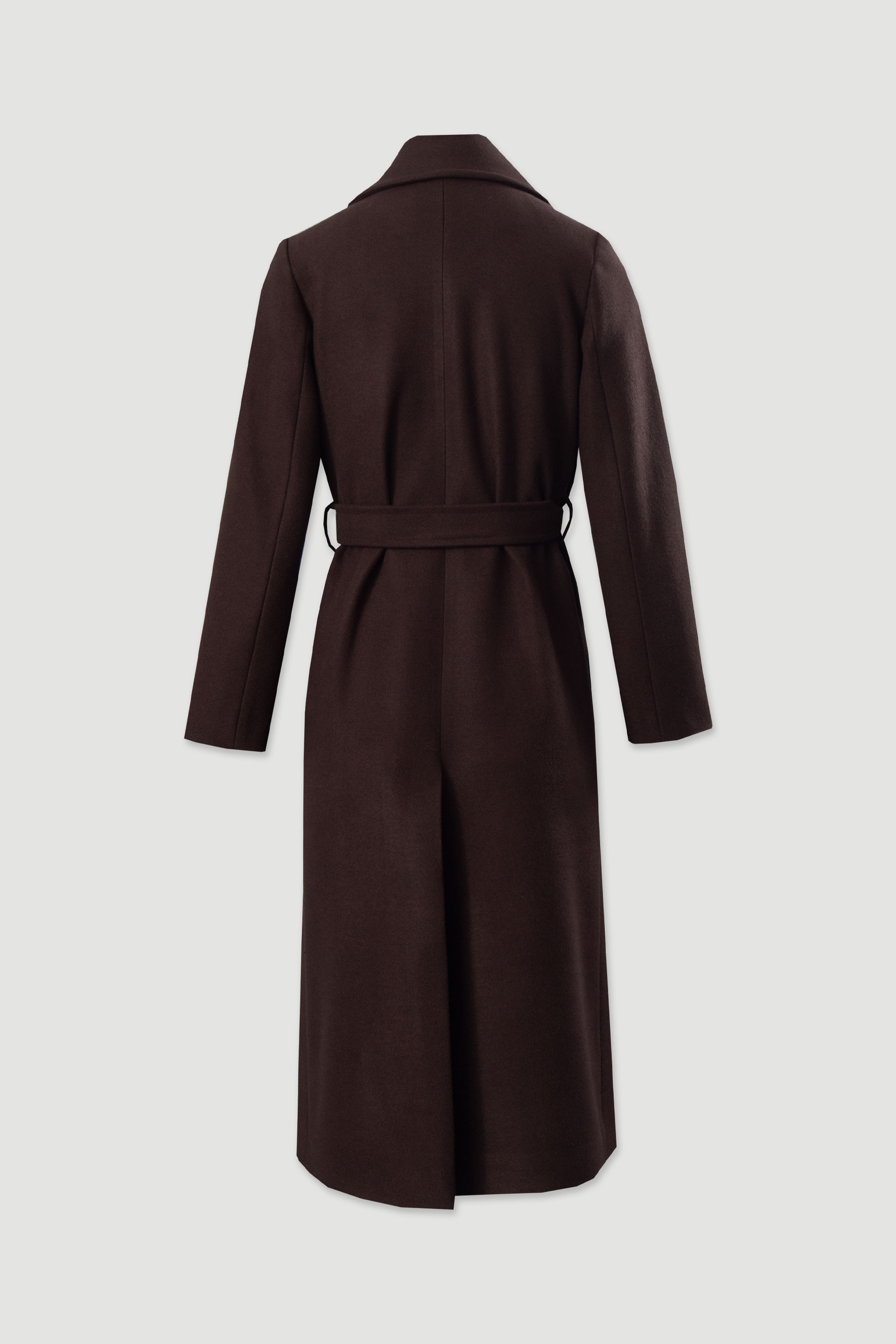 Casaco de fazenda comprido com cinto