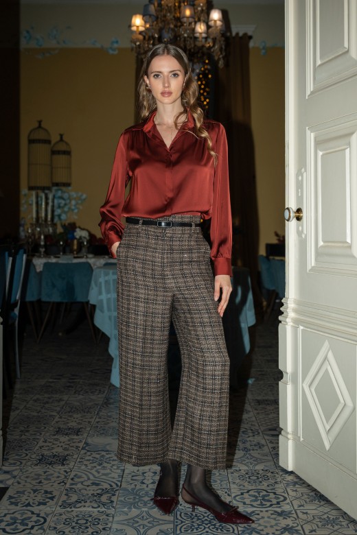 Satin long-sleeve shirt Satin long-sleeve shirt