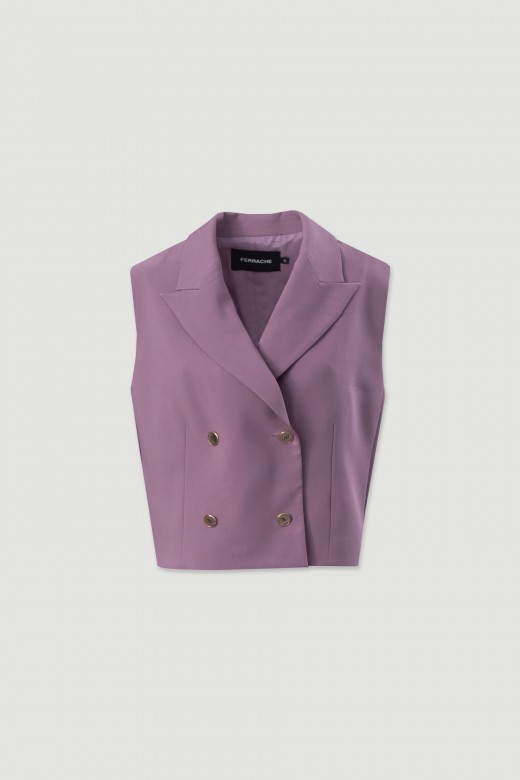 Short tailored wrap vest Short tailored wrap vest