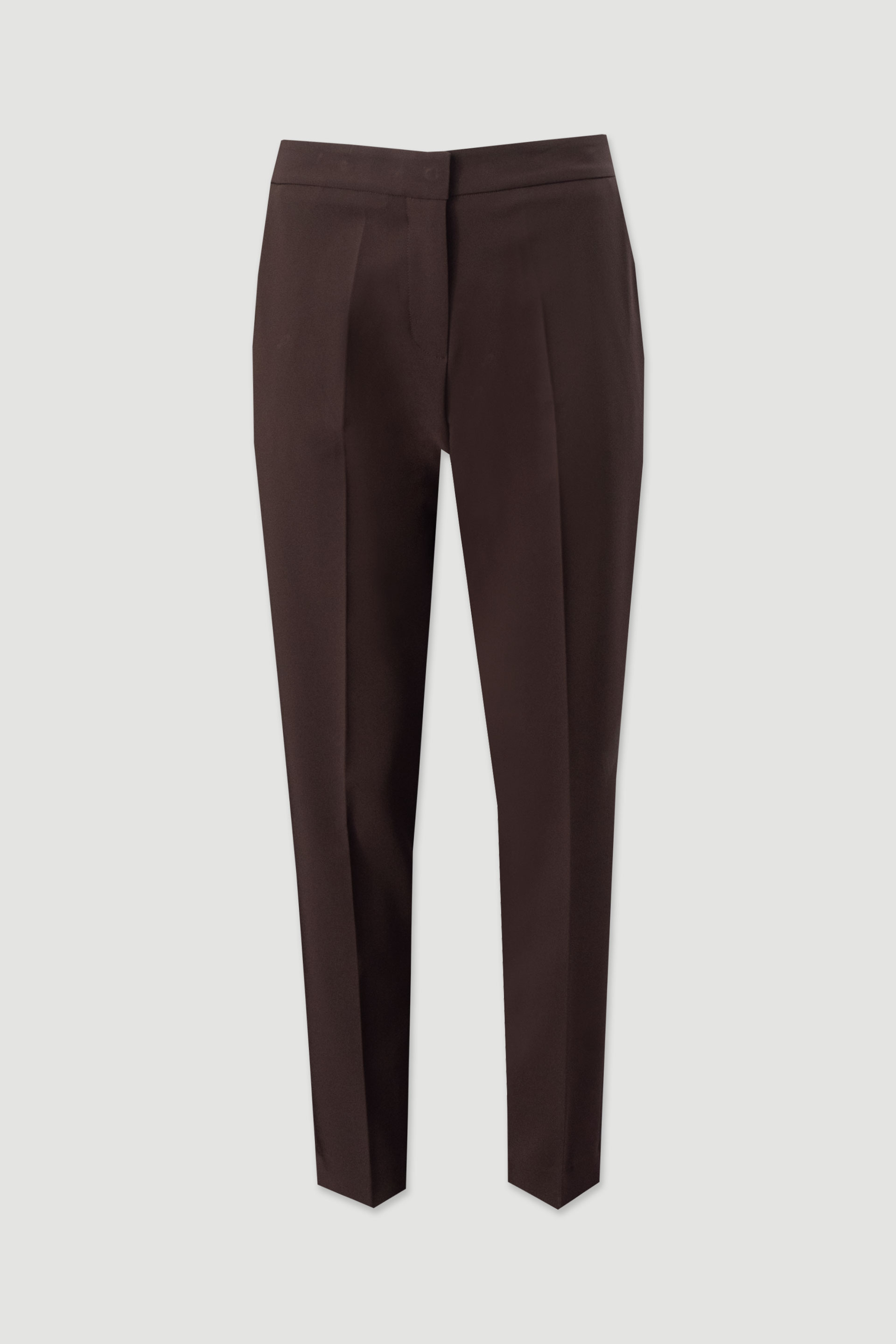 Classic high-waisted trousers with elastic belt detail