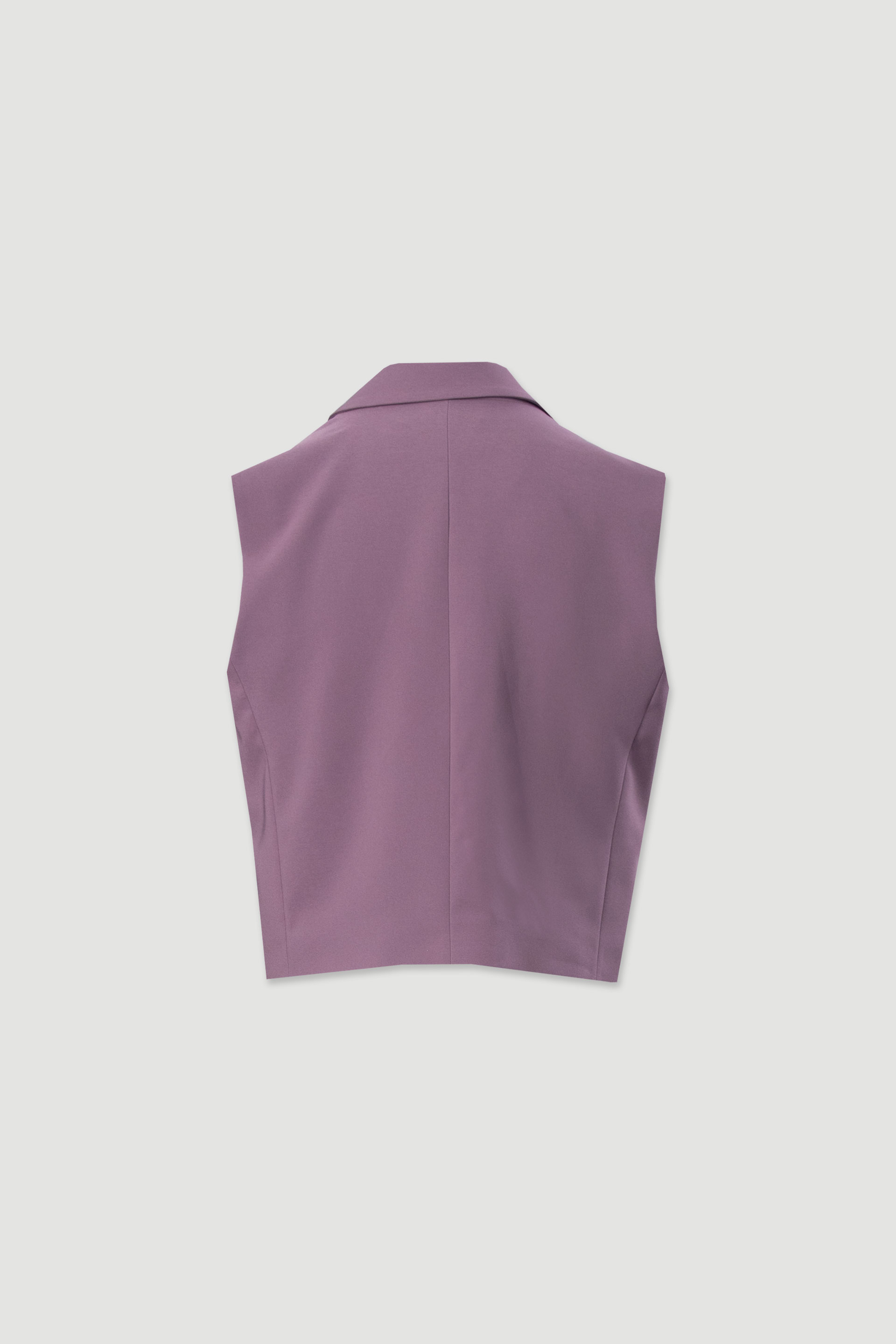 Short tailored wrap vest