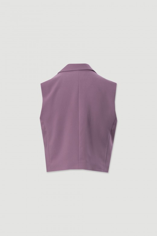 Short tailored wrap vest Short tailored wrap vest