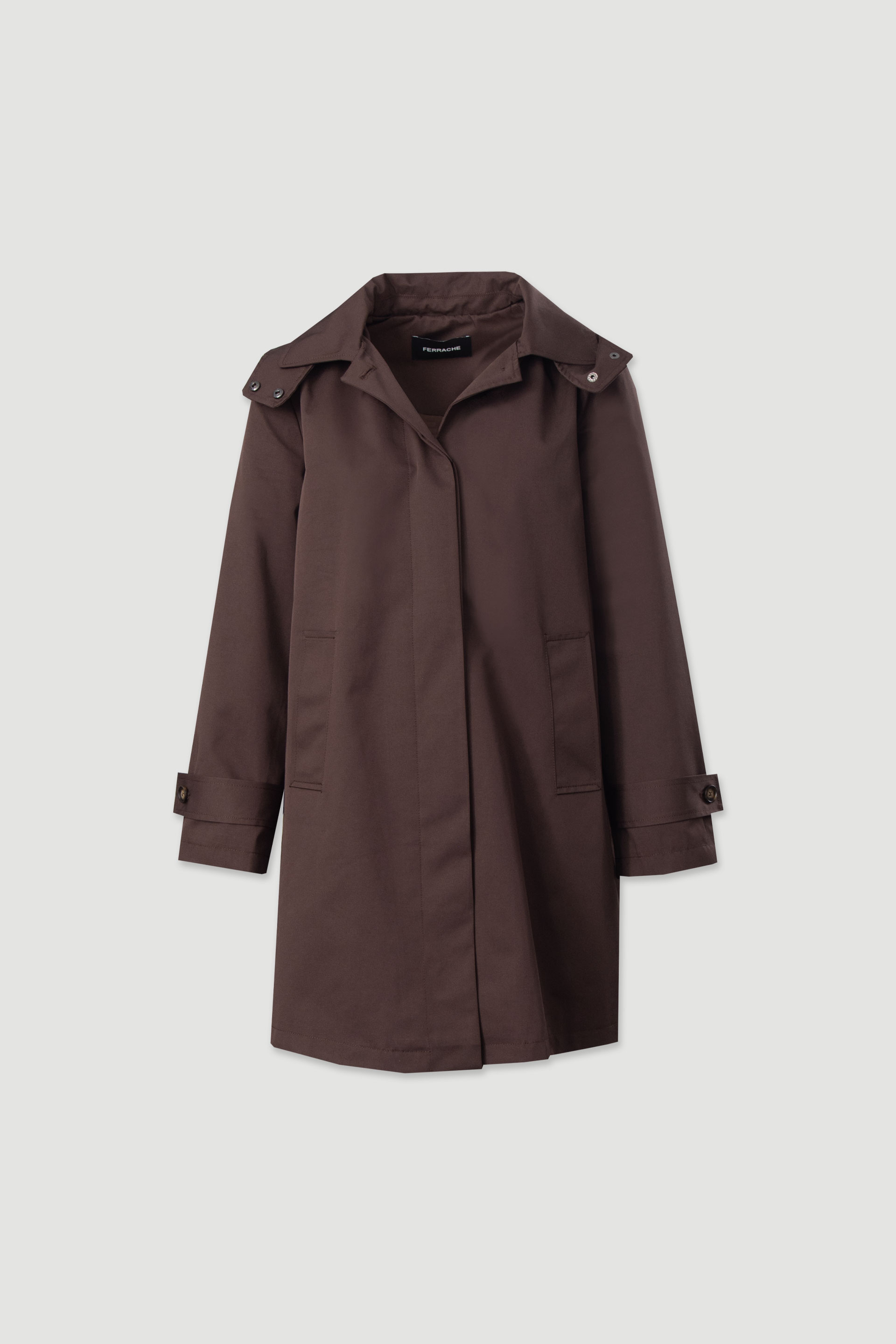 Parka com capuz removível