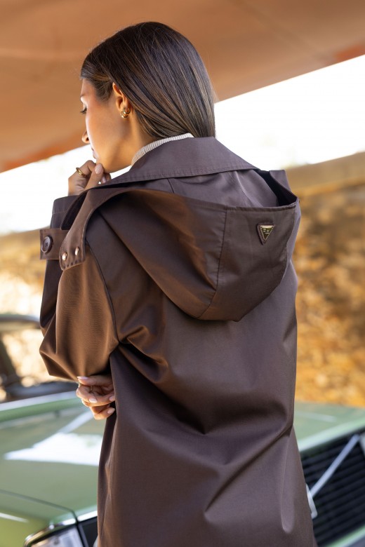 Parka com capuz removível Parka com capuz removível