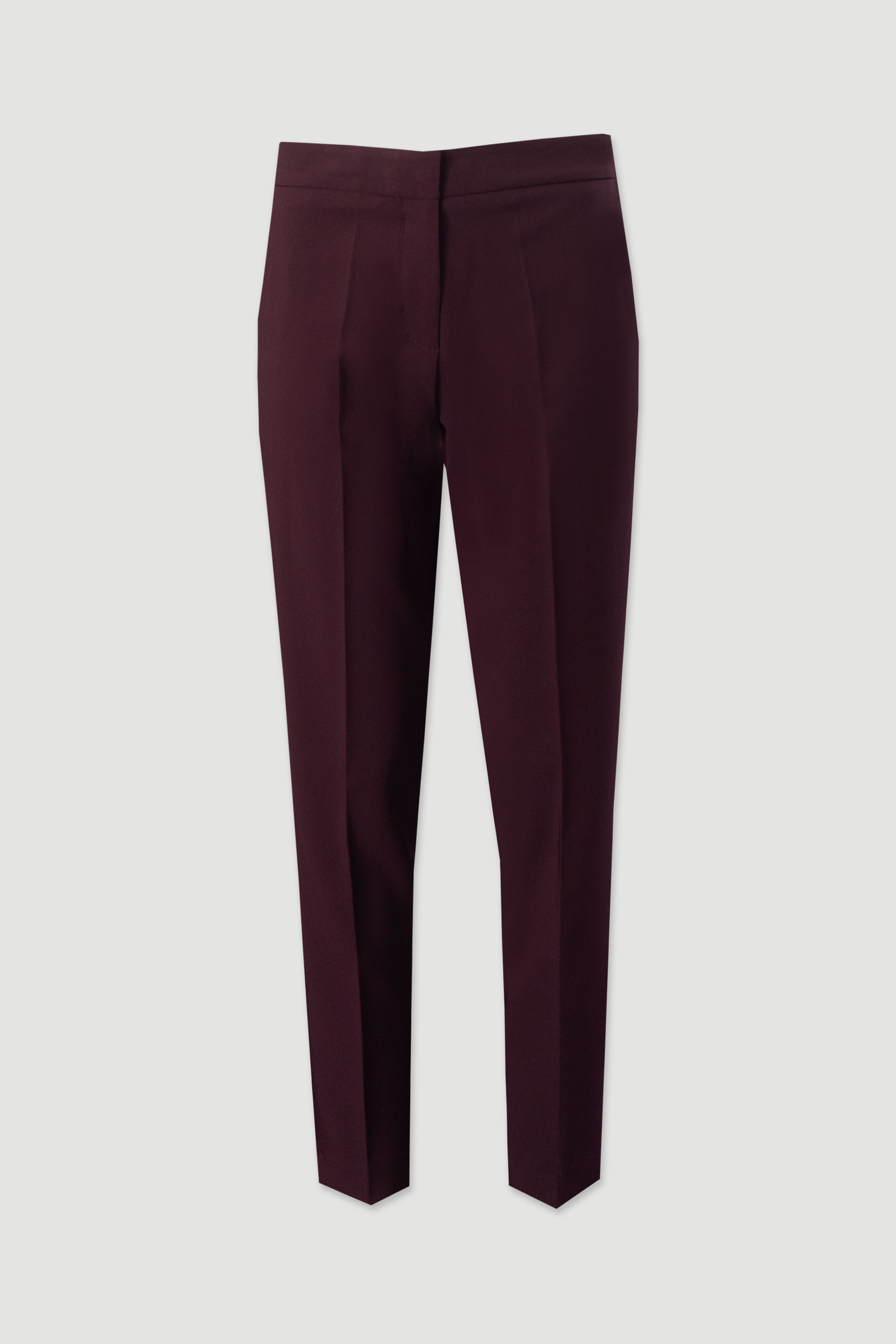 Classic high-waisted trousers with elastic belt detail