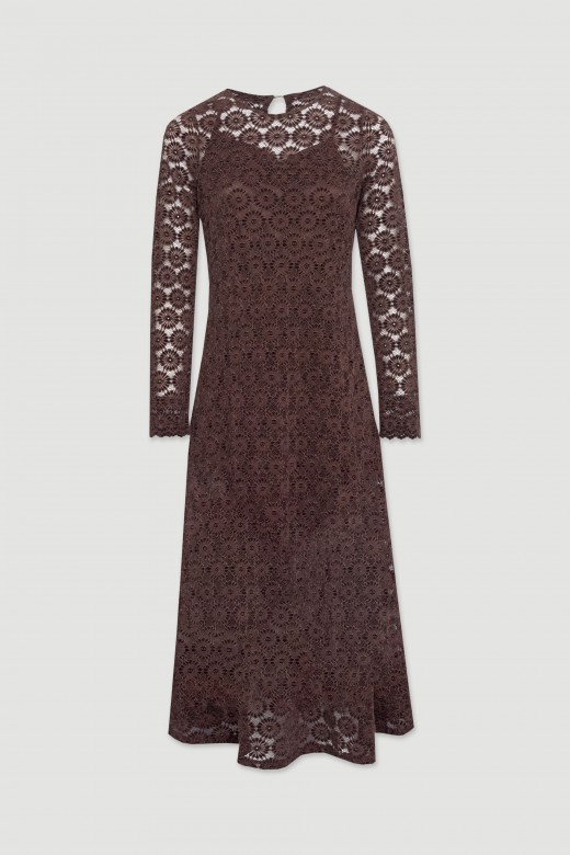Robe midi en dentelle Robe midi en dentelle