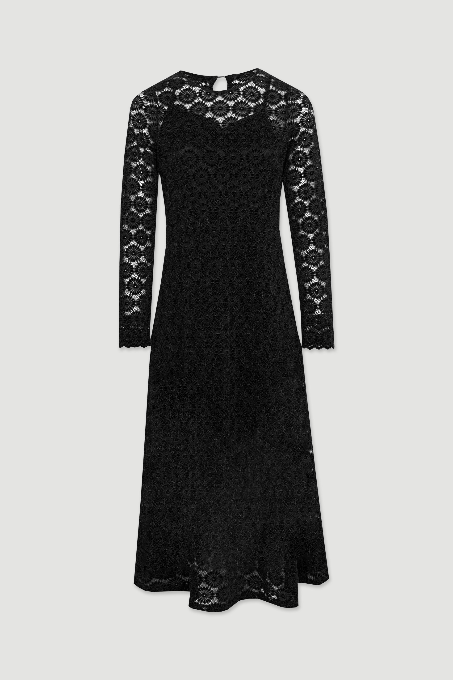 Robe midi en dentelle