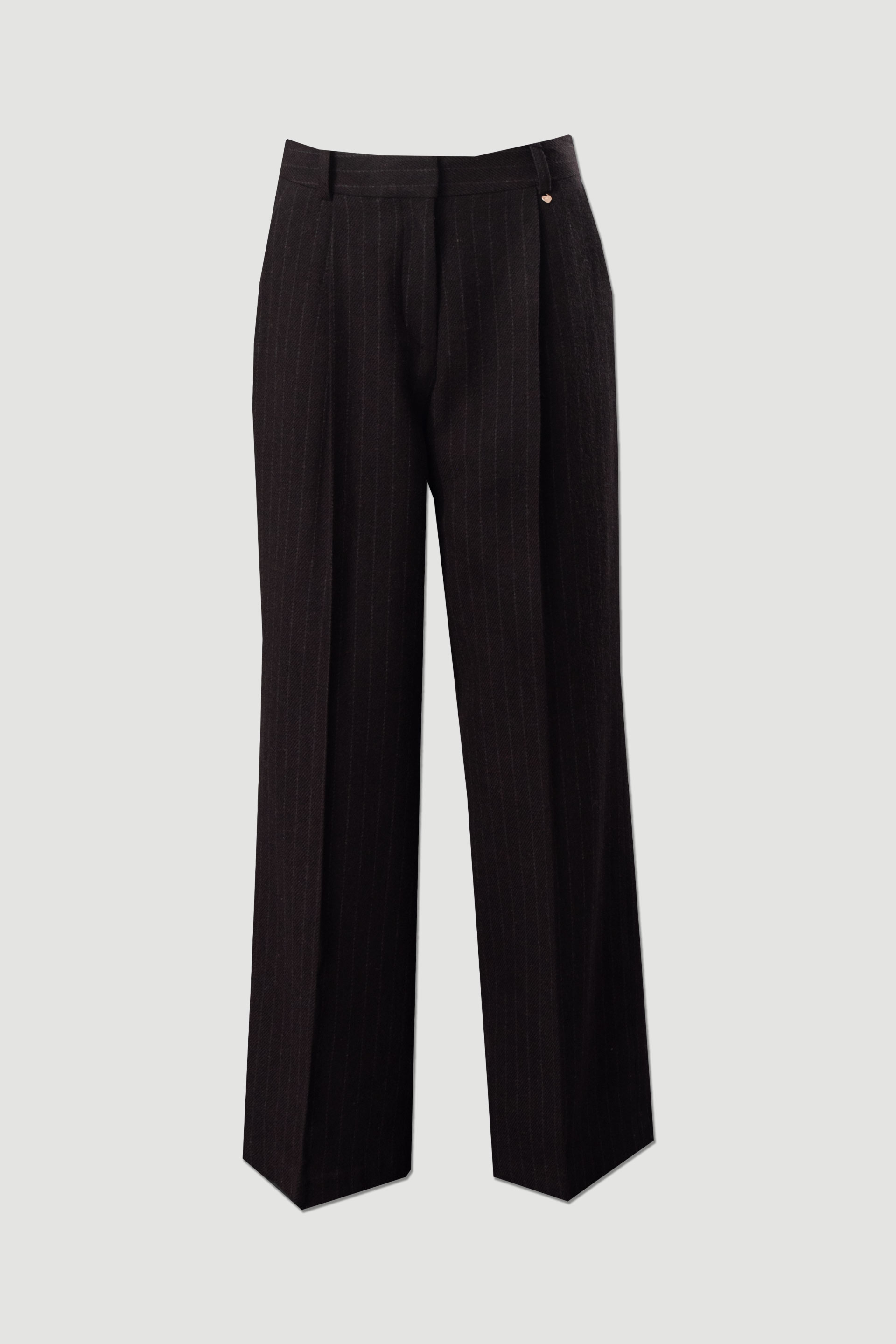Subtle striped flannel trousers