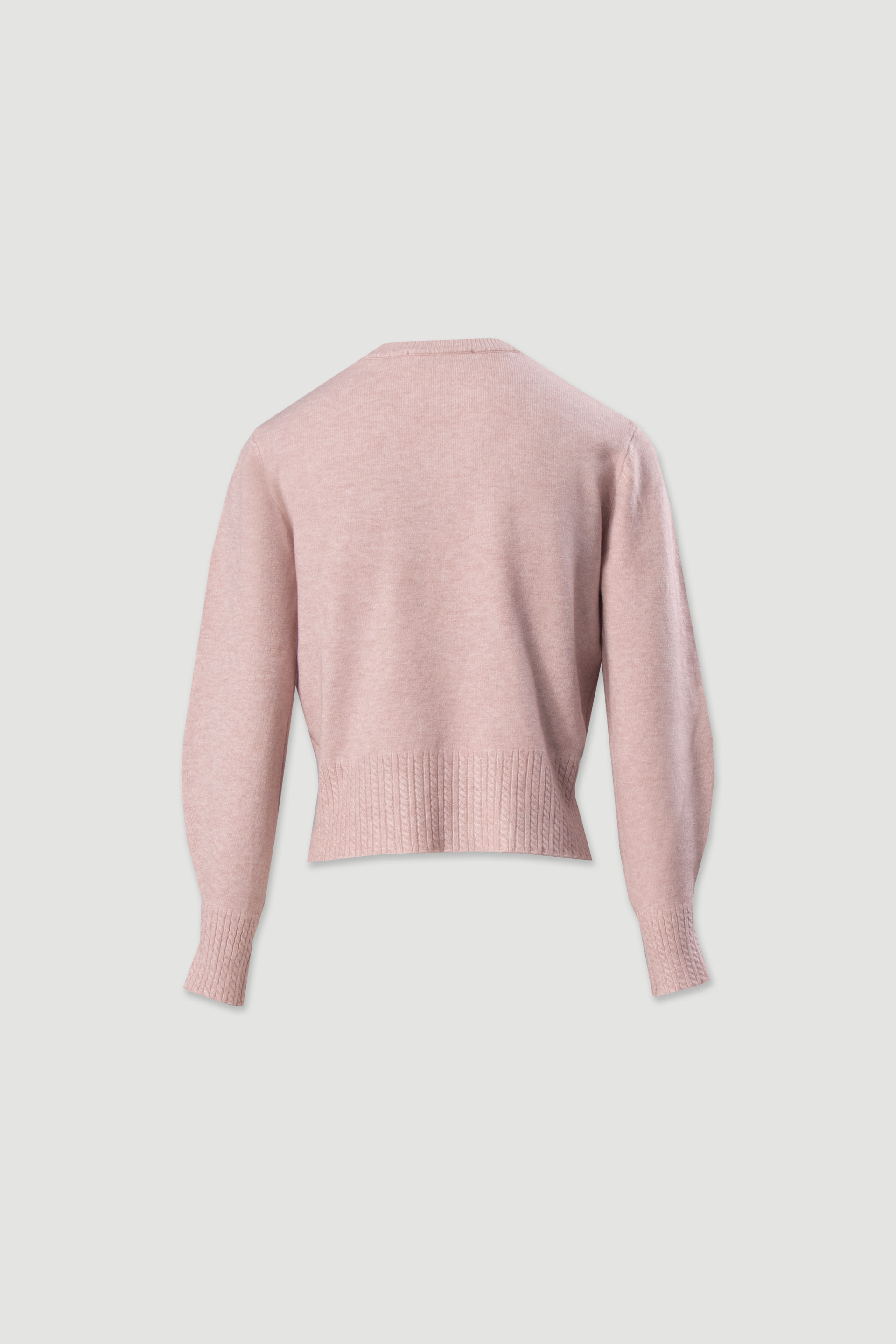 Pull en maille avec détail à effet côtelé