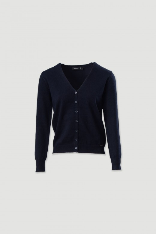 Knit cardigan with cashmere blend Knit cardigan with cashmere blend