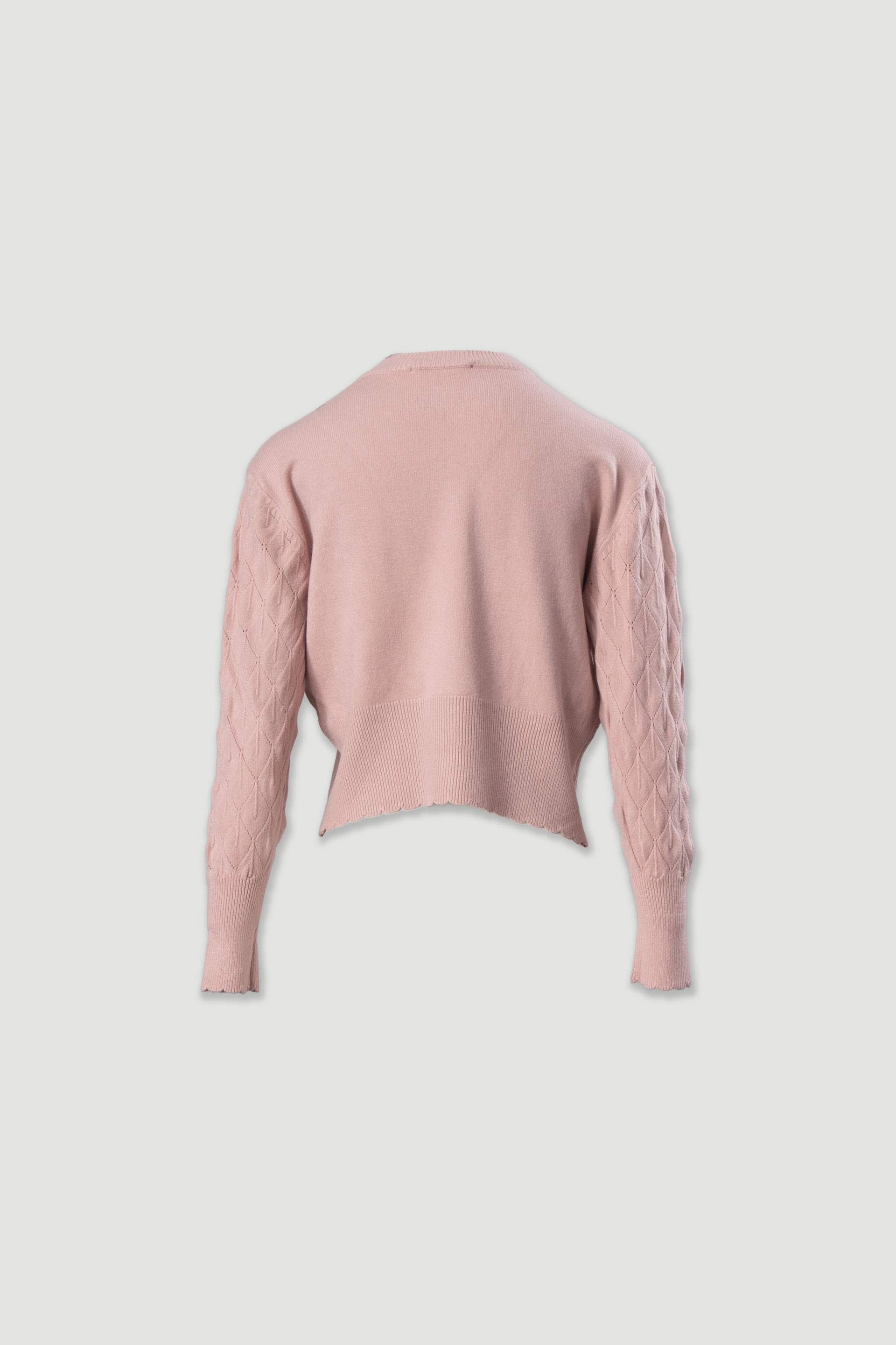 Pull en maille texturée à effet géométrique