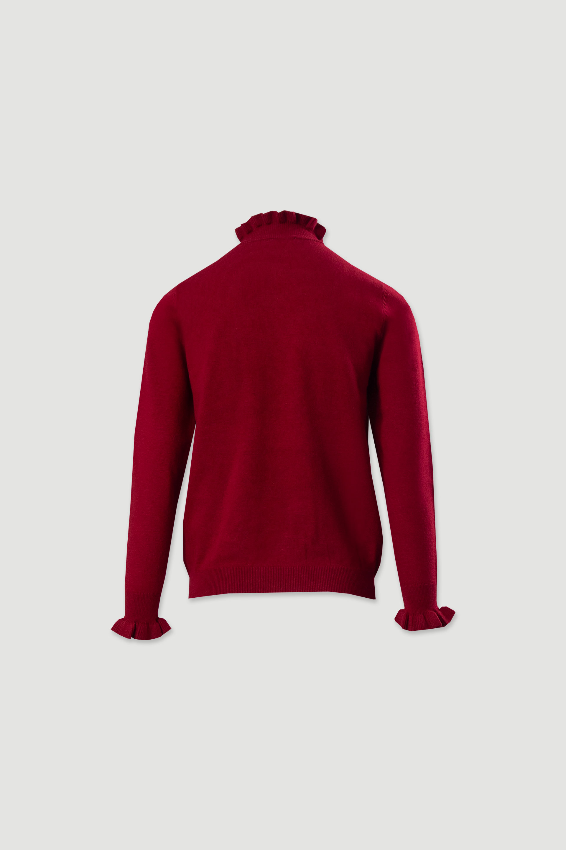 Pull en maille avec col ondulé