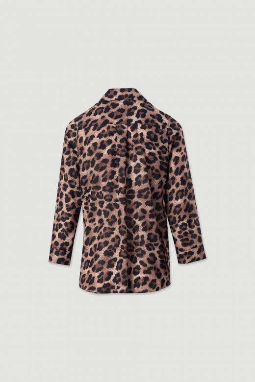 Blouse à imprimé léopard Blouse à imprimé léopard