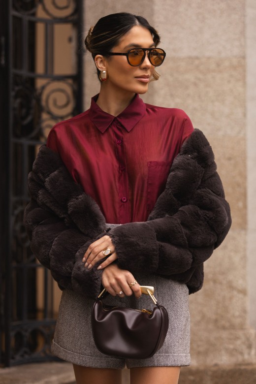 Chemise fluide semi-transparente Chemise fluide semi-transparente