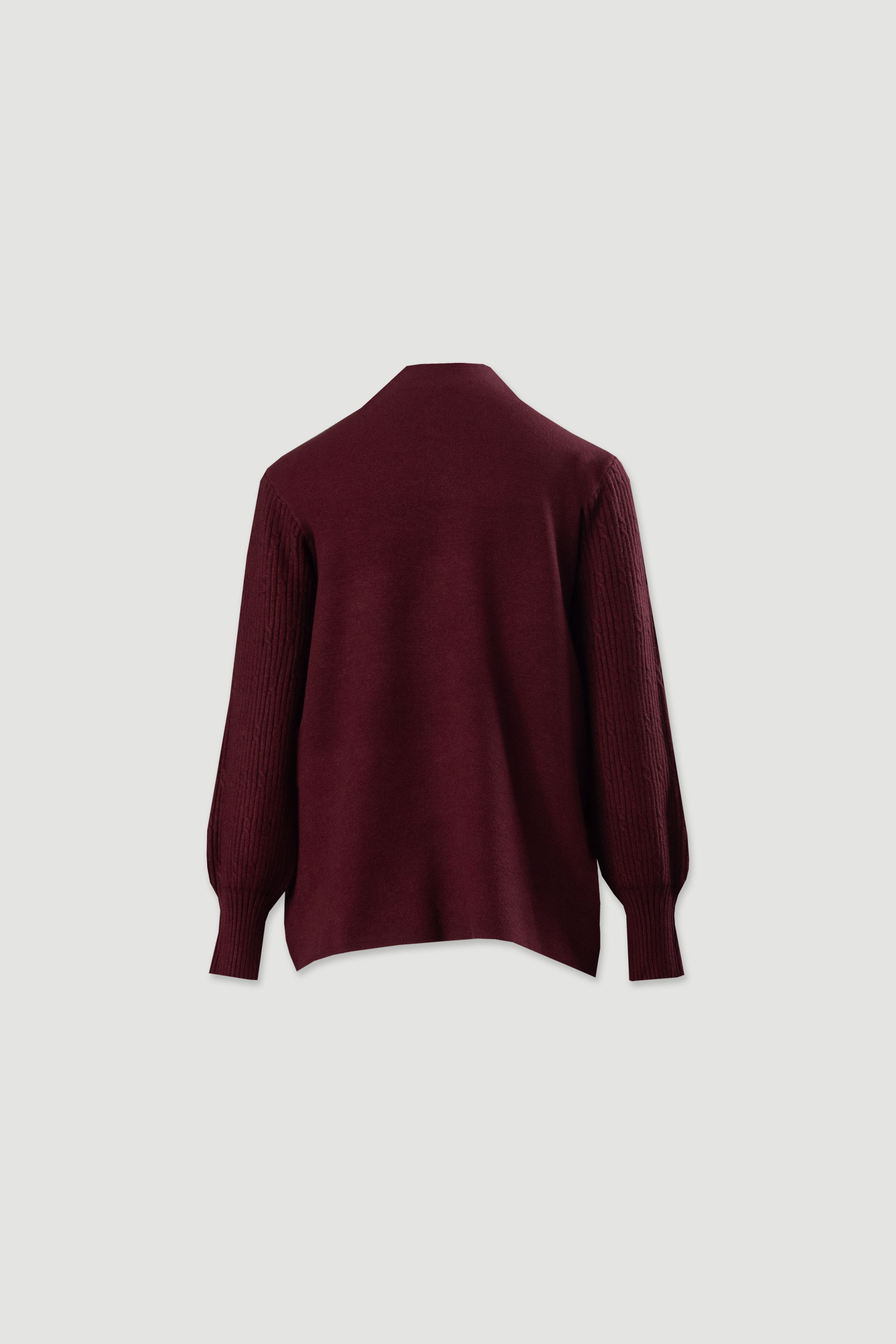 Túnica de punto con mangas acanaladas