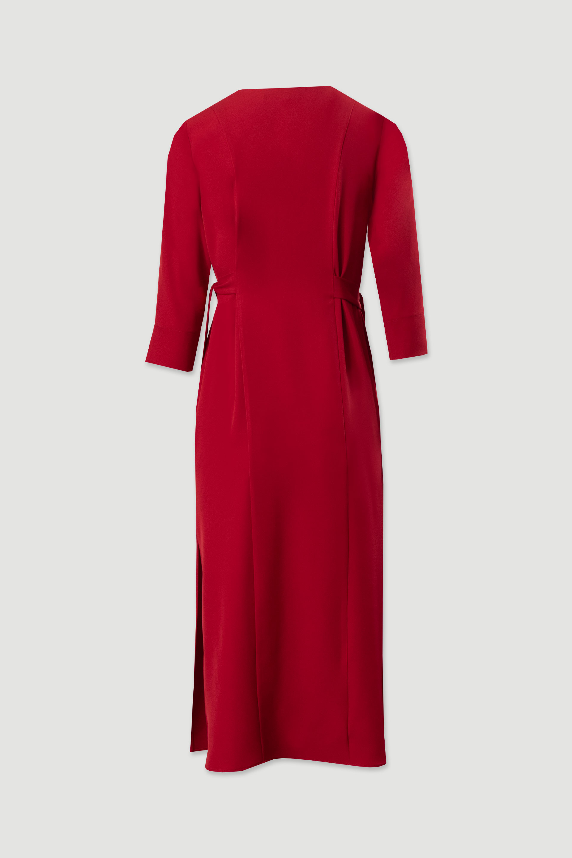 Flowy midi dress with side ties