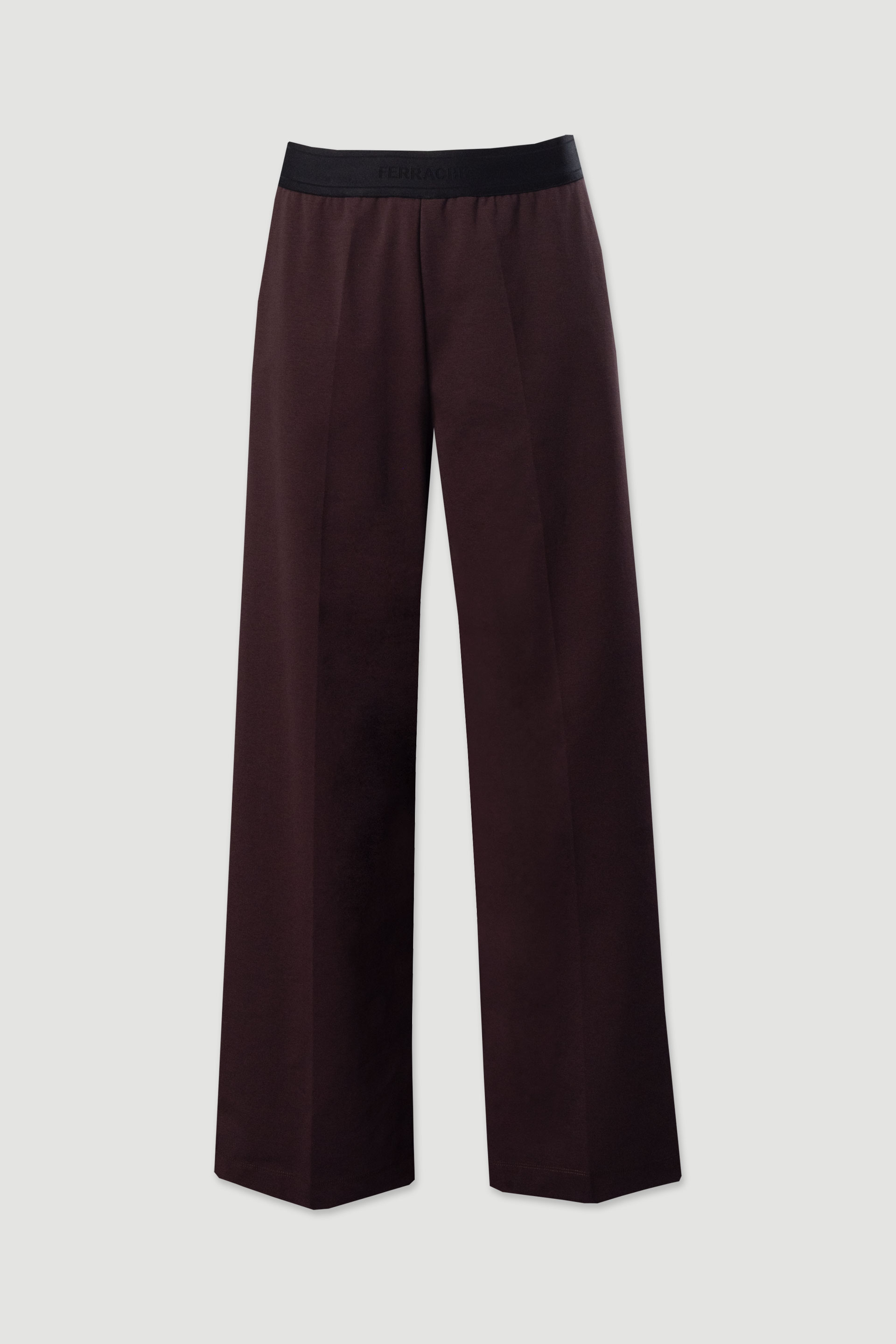 Pantalon en maille avec taille élastiquée