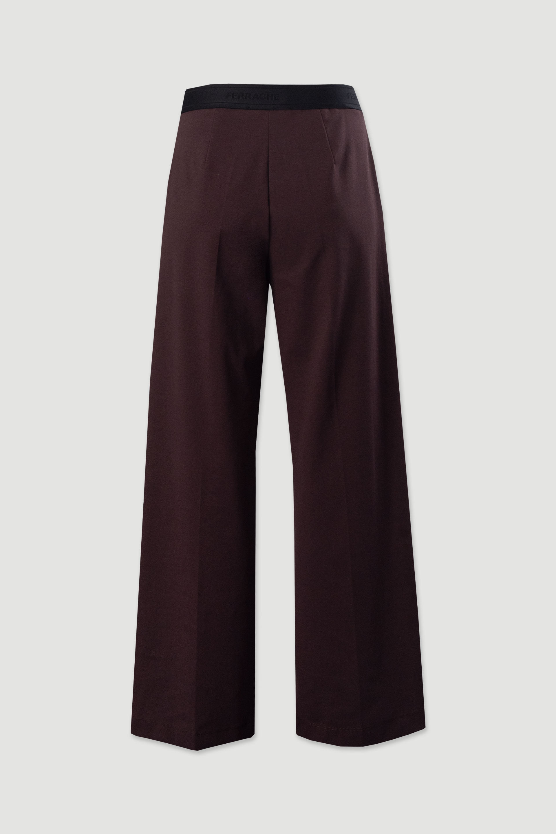 Pantalon en maille avec taille élastiquée