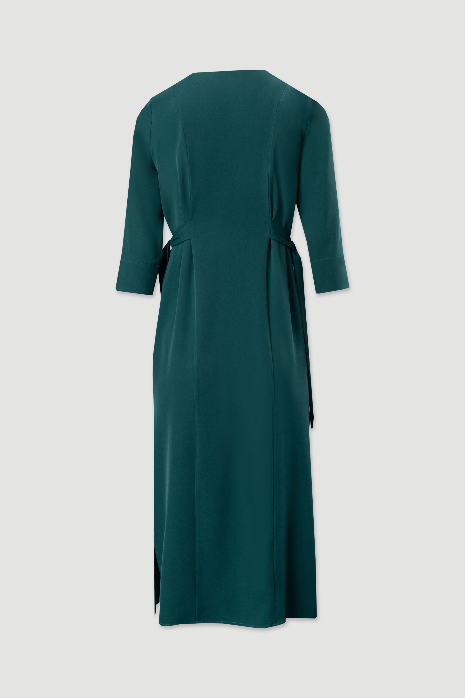 Flowy midi dress with side ties