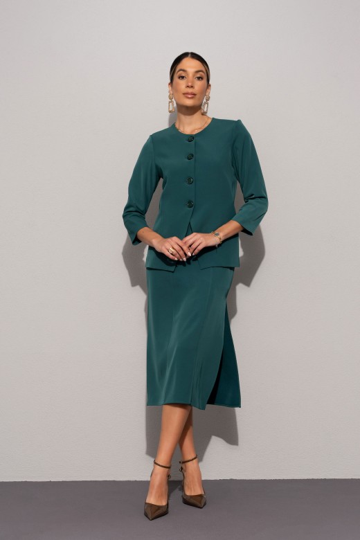 Classic jacket with velvet buttons Classic jacket with velvet buttons