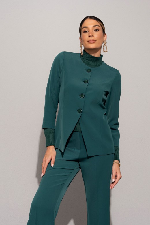 Classic jacket with velvet buttons Classic jacket with velvet buttons