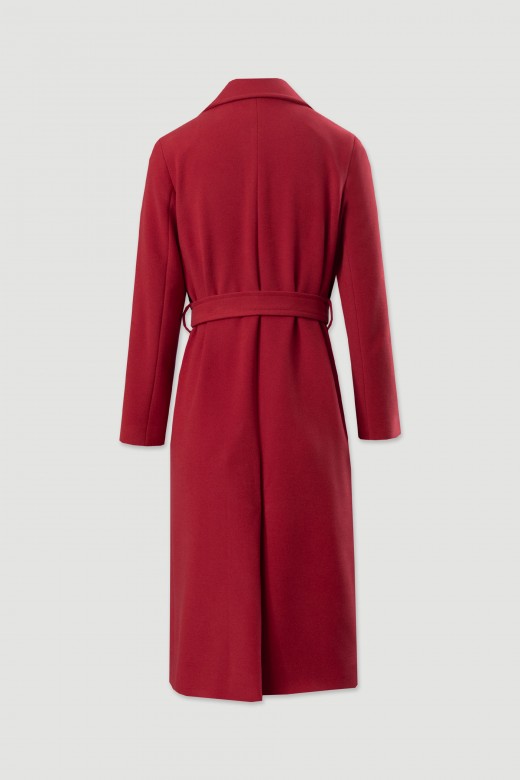Long coat with belt Long coat with belt