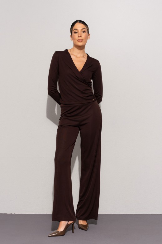 Wide-leg knit pants Wide-leg knit pants