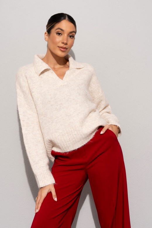 Polo en maille avec laine Polo en maille avec laine