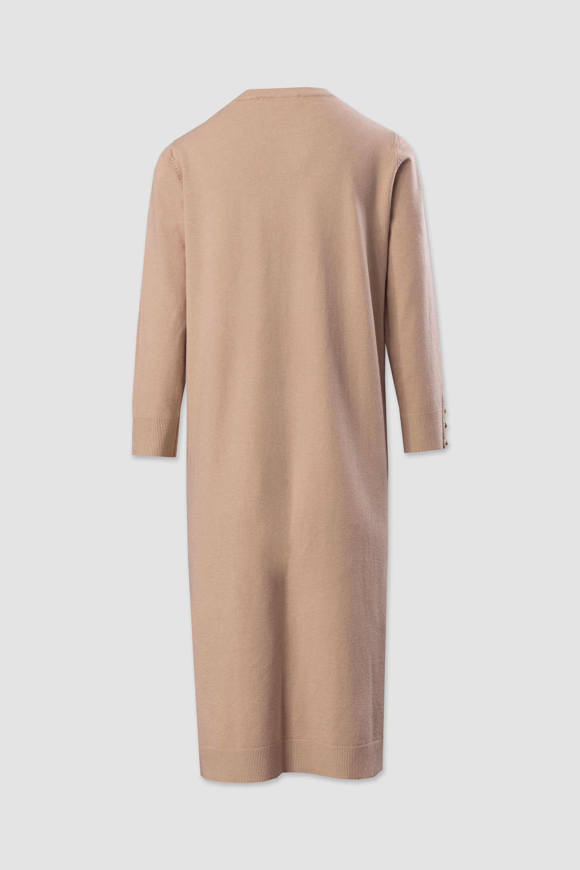 Midi knit dress with side slits