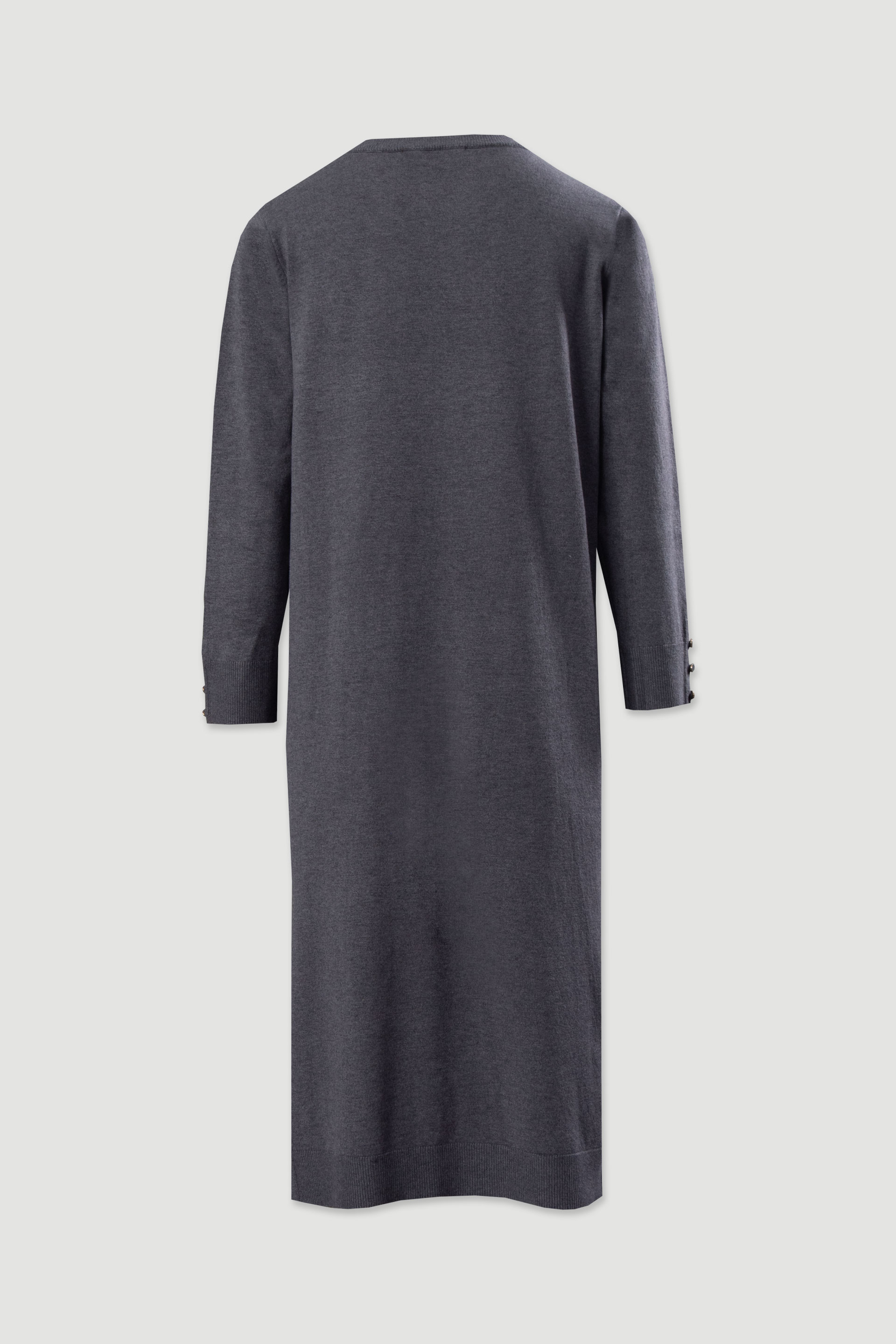 Midi knit dress with side slits