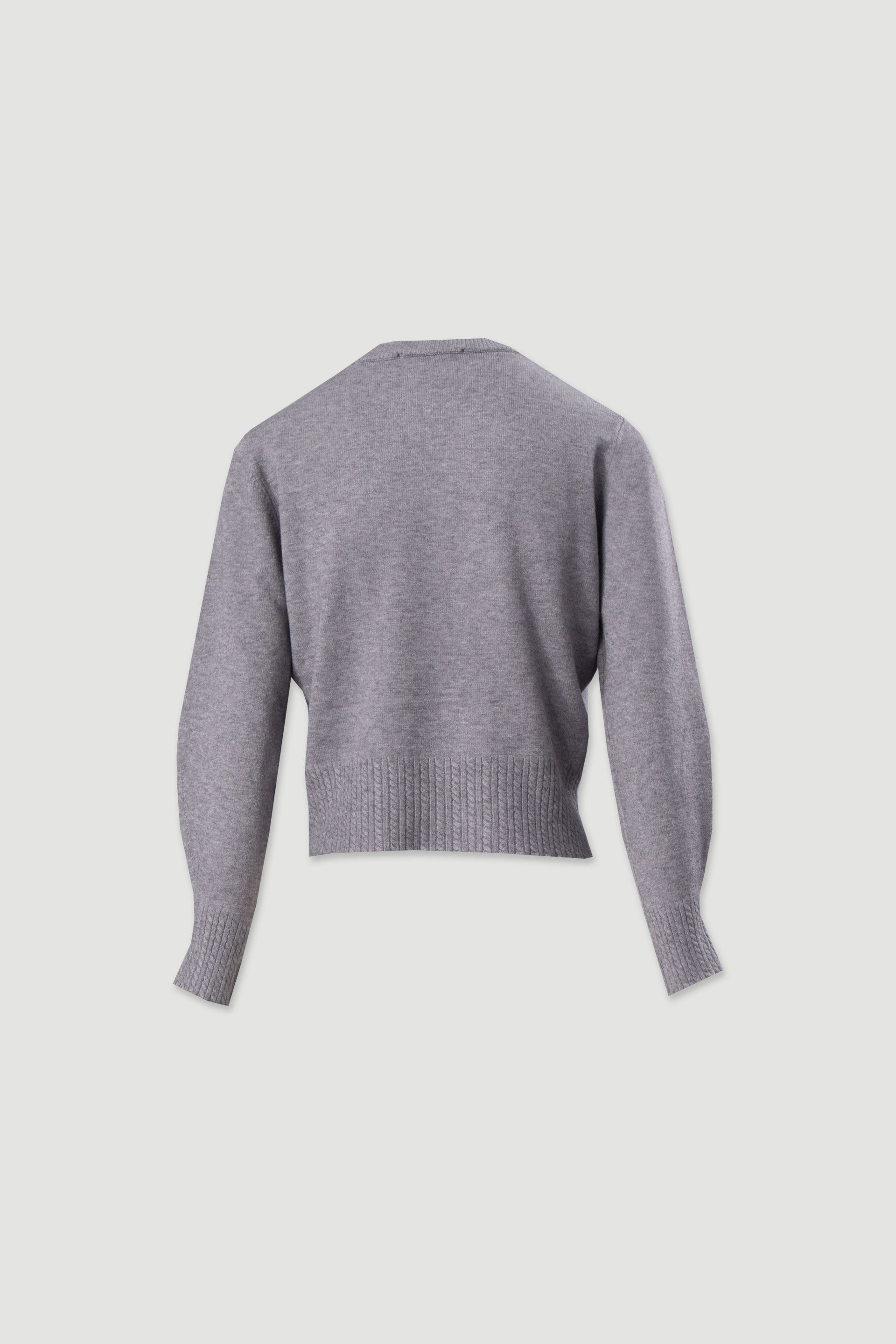 Jersey de punto con detalle de efecto acanalado