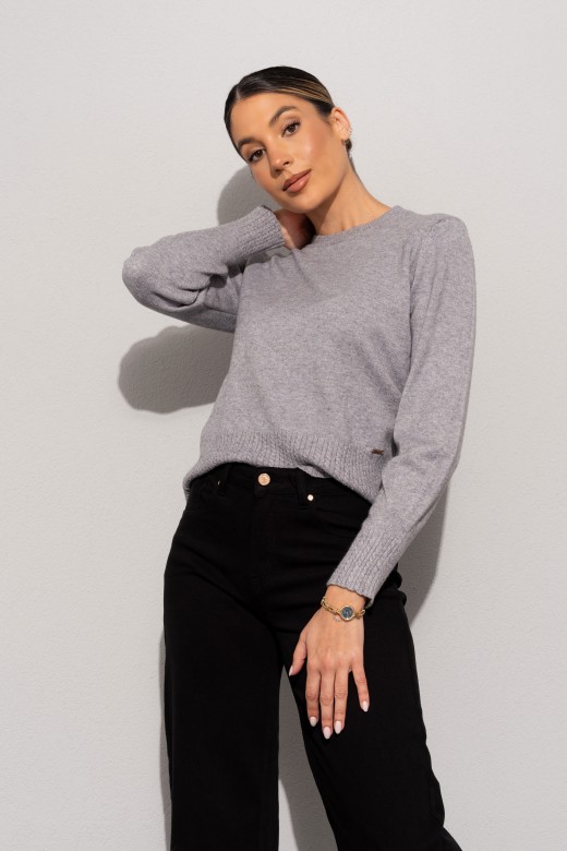 Knit sweater with ribbed effect detail Knit sweater with ribbed effect detail