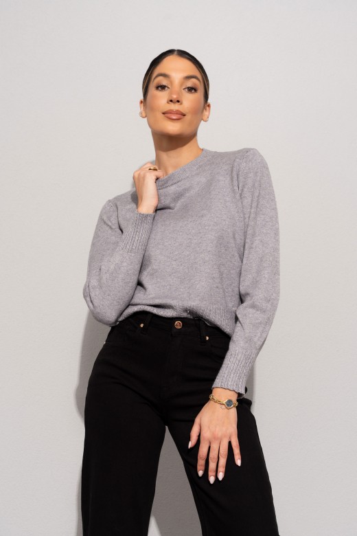 Knit sweater with ribbed effect detail Knit sweater with ribbed effect detail