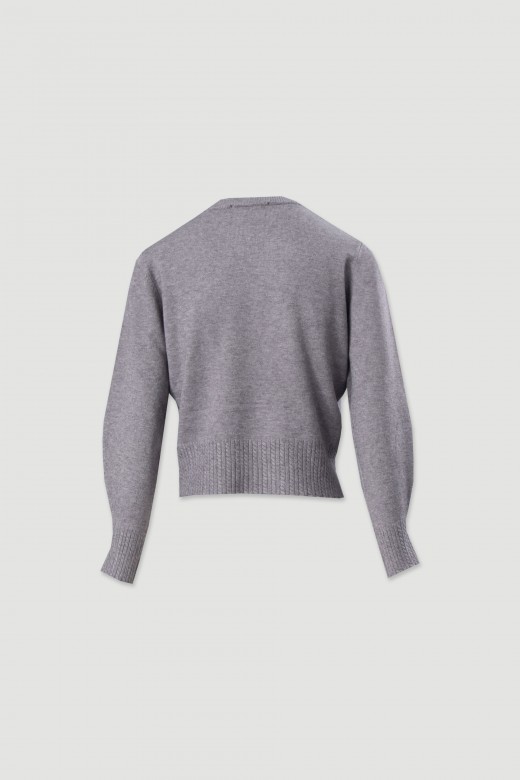 Knit sweater with ribbed effect detail Knit sweater with ribbed effect detail