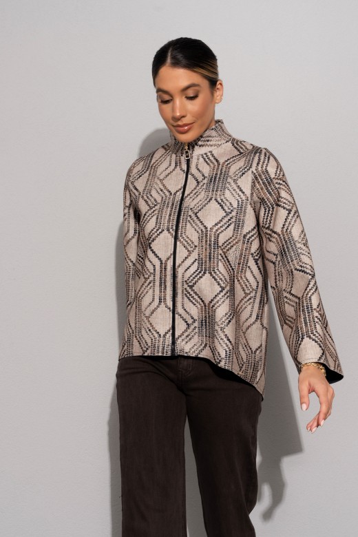 Casaco com estampado geométrico Casaco com estampado geométrico