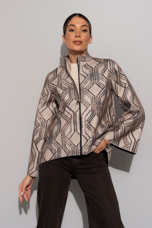 Casaco com estampado geométrico Casaco com estampado geométrico