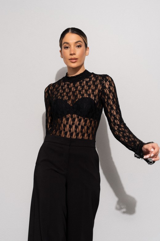 Lace blouse with long sleeves Lace blouse with long sleeves