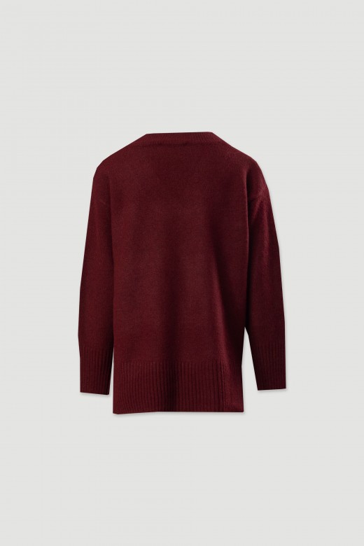 Pull en maille à col en v Pull en maille à col en v