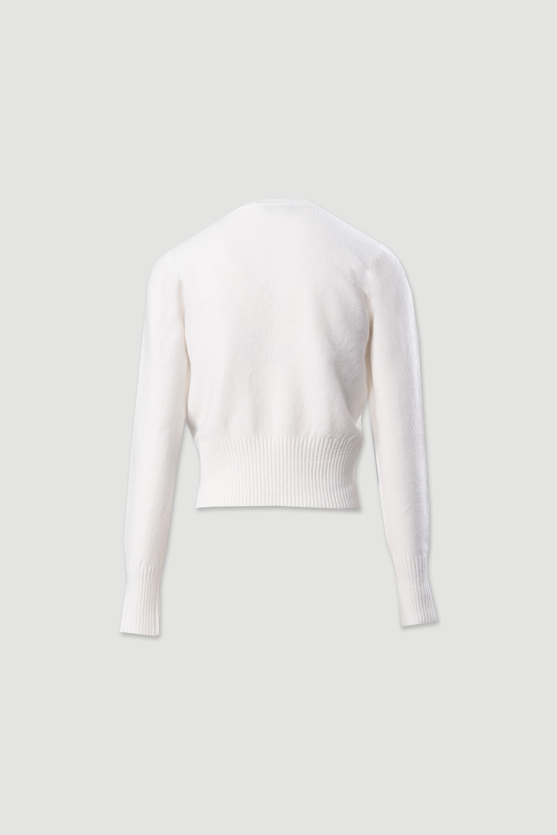 Pull court en maille à col rond